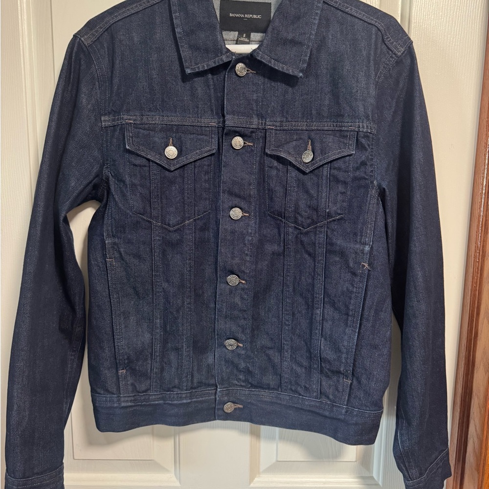 Banana Republic Men's Dark Blue Denim Jacket